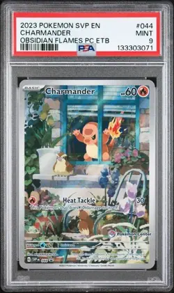 Charmander - SVP 044 (Pokemon Center Stamp) PSA 9 - Image 1