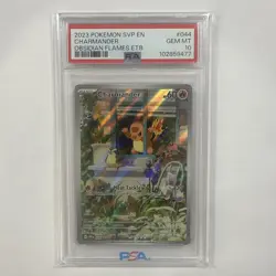 Pokemon Charmander 044 Sv: Obsidian Flames Promo Holo PSA 10 2023 - Image 1