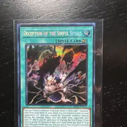 Deception of The Sinful Spoils 1st Edition Secret Rare Holo Yu-Gi-Oh Mint - Image 5