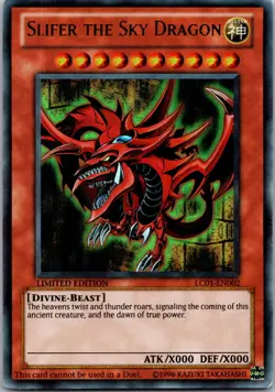 Yugioh Slifer the Sky Dragon LC01-EN002 Limited Edition Ultra Rare NM - Image 1