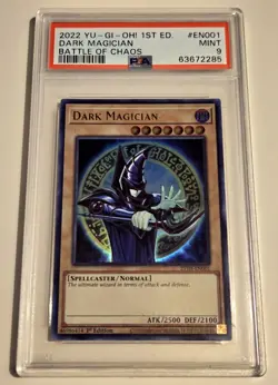 2022 YU-GI-OH! BATTLE OF CHAOS Dark Magician 25TH-EN001 psa 9 - Image 4