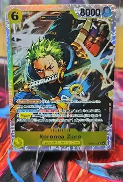 One Piece CCG Roronoa Zoro ST29-014 Foil SR. Near Mint. - Image 1