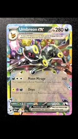 Umbreon ex 060/13 NM Double Rare Holo Pokemon Card English Prismatic Evolutions - Image 1