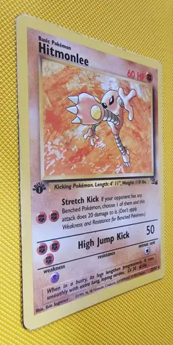 Pokemon Card - Hitmonlee Fossil 22/62 1st Edition - Image 3