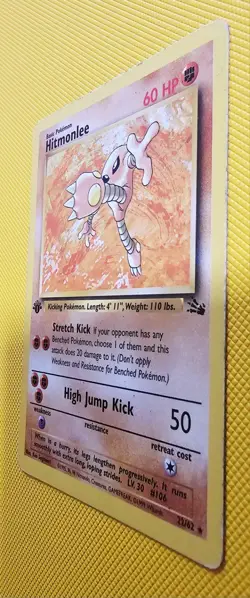 Pokemon Card - Hitmonlee Fossil 22/62 1st Edition - Image 4