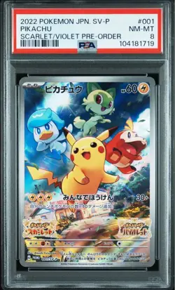 Pikachu Scuba Promo 001SV P Pokemon Card PSA Graded Used - Image 1