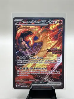 Pokemon TCG Team Rockets Moltres EX Destined Rivals Card 229/182 SIR Stamped - Image 1