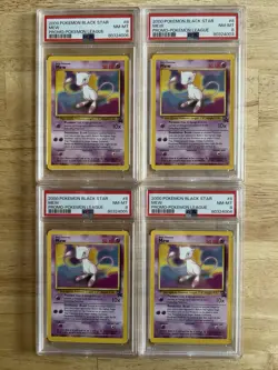 Pokemon TCG Mew Black Star Promos Card 8, Lot of 4, RARE, PSA Graded 8 NM-MT - Image 1