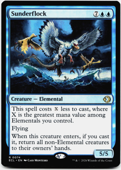Sunderflock [Lorwyn Eclipsed] Magic - MTG ECL 0074 NM 💧 - Image 1