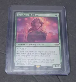 MTG - Delighted Halfling (0158) Near Mint Lord of the Rings - Image 1