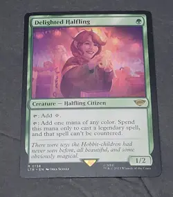 MTG - Delighted Halfling (0158) Near Mint Lord of the Rings - Image 2