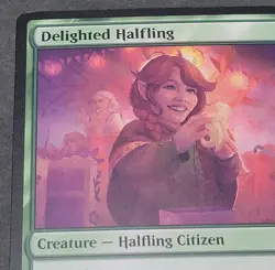 MTG - Delighted Halfling (0158) Near Mint Lord of the Rings - Image 3