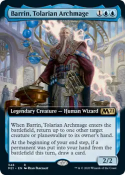 x1 Barrin, Tolarian Archmage - Extended Art R MTG Core Set 2021 M/NM, English - Image 1