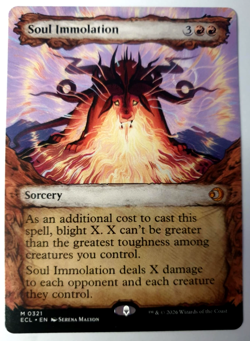Soul Immolation - Showcase - MTG Lorwyn Eclipsed - Mythic - 0321 NM - Image 1