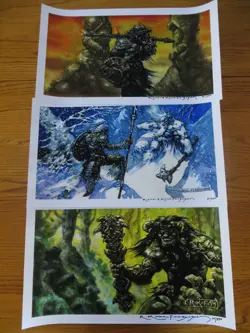 Richard Kane Ferguson Signed MTG Prints Dakkon, Misinformation, Sol'Kanar - Image 1