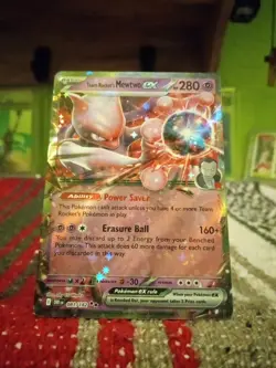 Team Rockets Mewtwo ex 081/182 Double Rare Destine Rivials Pokemon !!MINT!! - Image 3