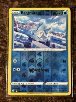 Bergmite 044/203 - Reverse Holo - Pokemon Evolving Skies - Mint Pack Fresh - Image 1