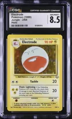CGC 8.5 Electrode 1999 Jungle 2/64 Holo Pokemon Card NM/Mint+ - Image 1