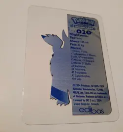 Mightyena 020 Lamincards Edibas Advanced 2004 Pokemon Italiano card - Image 2