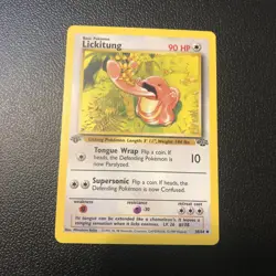 Lickitung 38/64 Junge 1st First Edition Pokemon Card In NM Condition - Image 1