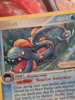Huntail 18/92 Legend Maker Reverse Holo Pokemon Card - Image 2