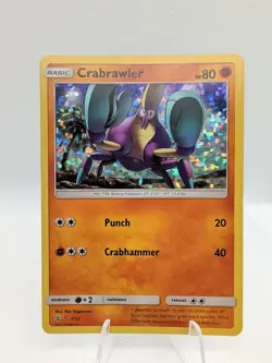 Crabrawler 7/12 Mcdonald’s 2017 Promo Holo Pokemon Card - Image 1
