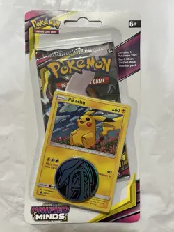 Pokemon Sun & Moon Unified Minds Checklane Blister w/ Pikachu Promo Sealed X 2 - Image 2