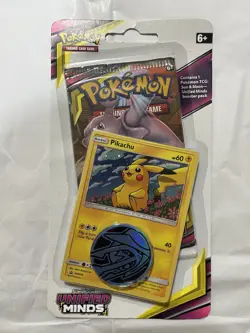 Pokemon Sun & Moon Unified Minds Checklane Blister w/ Pikachu Promo Sealed X 2 - Image 3