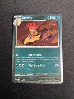 Scrafty Promo #188 Journey Together Cosmos Holo Pokemon Card NM - Image 1
