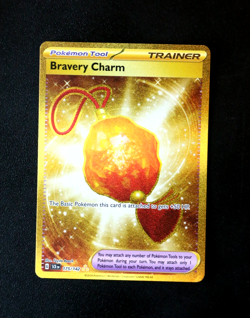 Pokemon Card TCG - Bravery Charm 175/142 - Stellar Crown - Hyper Rare - NM ⭐ - Image 1