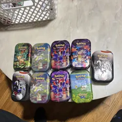 Pokemon TCG Collectible Tin Lot Zacian Zamazenta Snorlax Morpeko Ponyta - Image 1