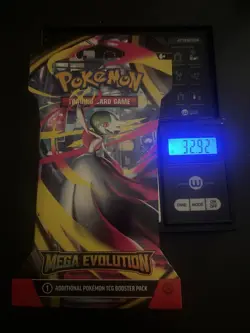 (VERY HEAVY) 32.92g Pokemon TCG Mega Evolution Sleeved Booster Pack (SEALED)✅ - Image 1