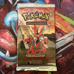 2001 Pokemon Neo Discovery Unlimited Booster Scizor Artwork WOTC Era English - Image 1
