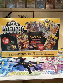 NEW! POKEMON 2025 MEGA MYSTERY POWER BOX MEIJER EXCLUSIVE - SEALED - Image 1