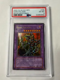 2003 YU-GI-OH! MFC-MAGICIAN'S FORCE #105 DARK PALADIN PSA 6 - Image 1