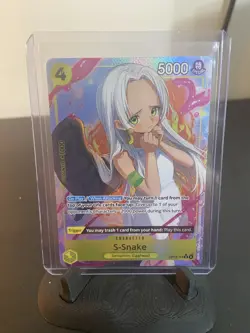 2025 ONE PIECE OP13-CARRYING ON HIS WILL ALTERNATE ART #114 S-SNAKE - Image 1
