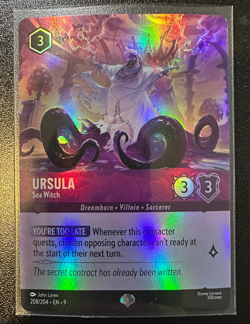 Disney Lorcana Fabled: Ursula - Sea Witch Epic #208/204 NM - Image 1