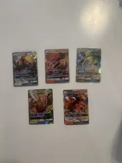 Lot Of 5 GX Pokemon Cards NM - Image 1