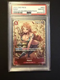 Nami (CS 2023 Celebration Pack) ST01-007 One Piece Promotion Cards Foil - PSA 10 - Image 1