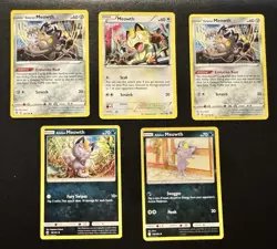 5x Meowth Lot Pokemon Cards Collection Set Galarian Alolan Meowth HP - Image 1