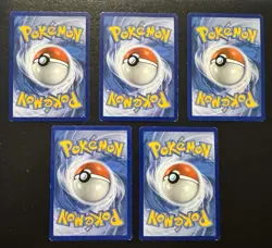 5x Meowth Lot Pokemon Cards Collection Set Galarian Alolan Meowth HP - Image 2