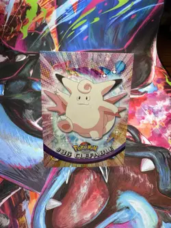 1999 Topps TV Animation Clefable #36 Green Logo Non Foil Pokemon Card - Image 1