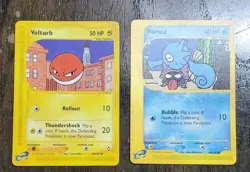 Pokemon Card - Aquapolis 64/147 - VOLTORB - NM -84/147 HORSEA (uncommon) Lot - Image 1