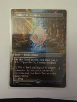 Magic The Gathering, Hallowed Fountain, (Borderless) Lorwyn Eclipsed, Regular - Image 1