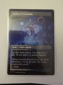 Magic The Gathering, Hallowed Fountain, (Borderless) Lorwyn Eclipsed, Regular - Image 2