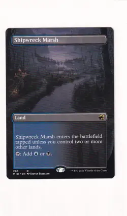 MTG Innistrad Midnight Hunt - Shipwreck Marsh - MID 285 - Borderless - Image 2
