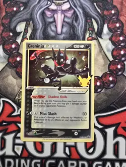 Pokemon TCG Greninja Gold Star SWSH144 - Celebrations Black Star Promo NM - Image 1