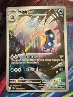 Pokemon TCG: Palpitoad 104/086 Scarlet & Violet - Black Bolt Illustration Rare - Image 1