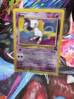 Vintage Pokemon Mew black star Promo 8 Wotc Promo Regular LP - Image 1