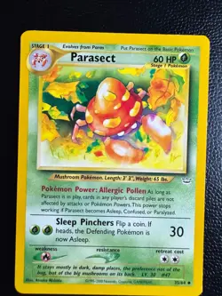 Pokemon TCG Parasect Uncommon Neo Revelation 35/64 MP - Image 1